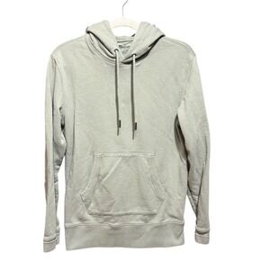 Madewell Light Green Heathered Cotton Pullover Hoodie Sweatshirt Size XS